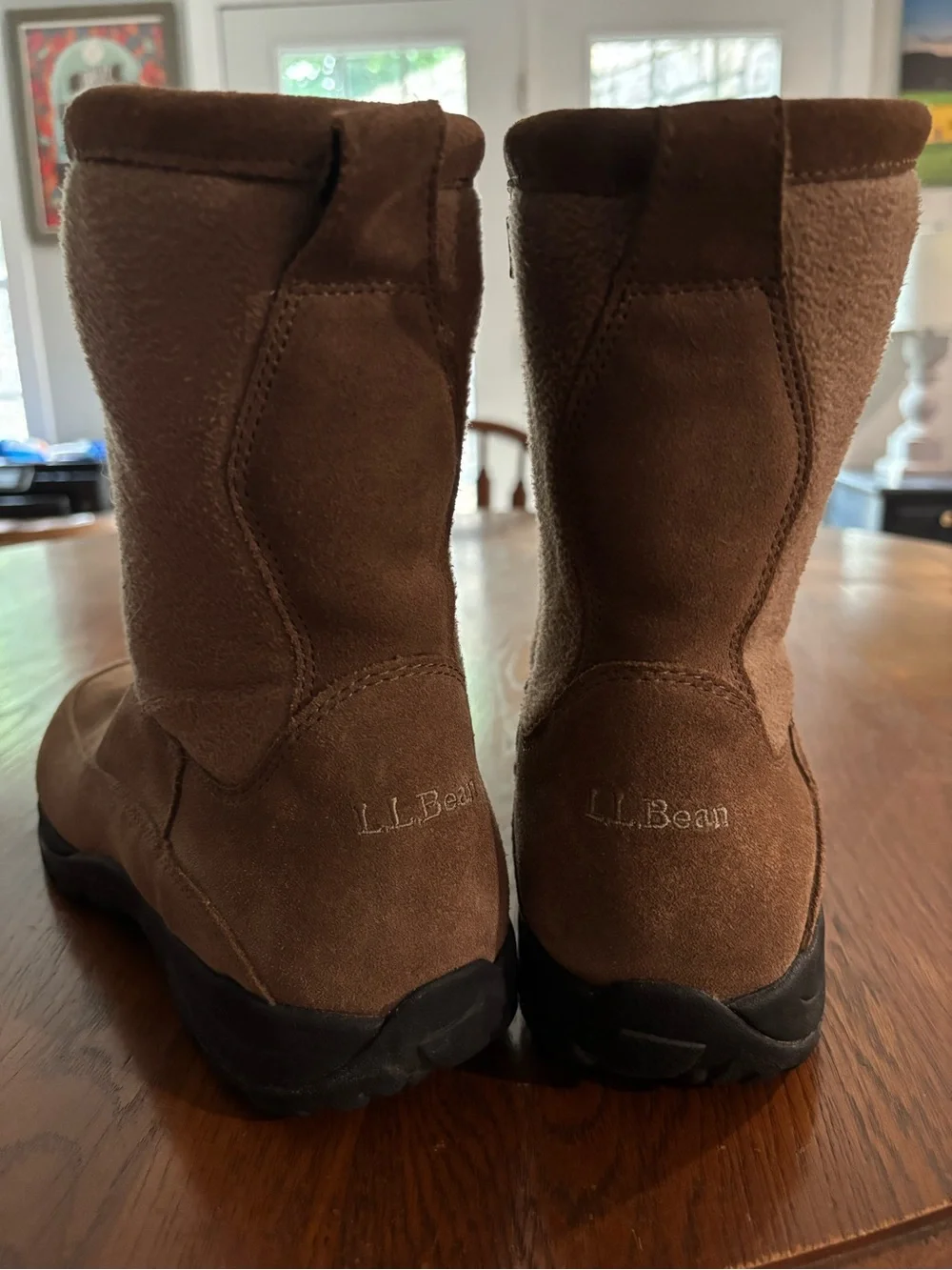 L.L. Bean Tan Suede Zip-Up Men's Boots